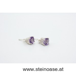 Ohrstecker Amethyst facettiert 7mm